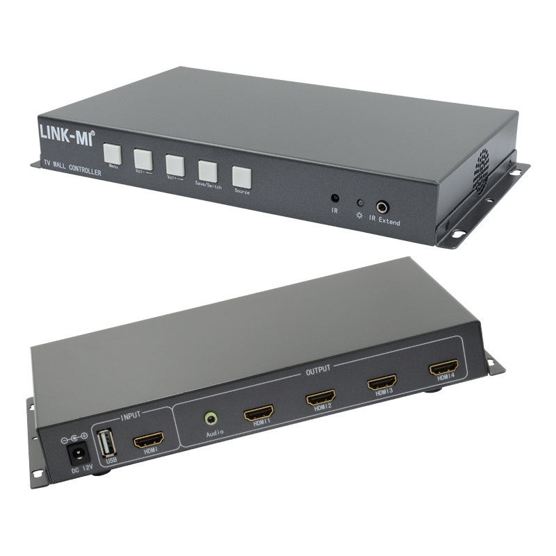 2×2 ビデオ ウォール コントローラー HDMI USB 信号入力 1080P 広告用