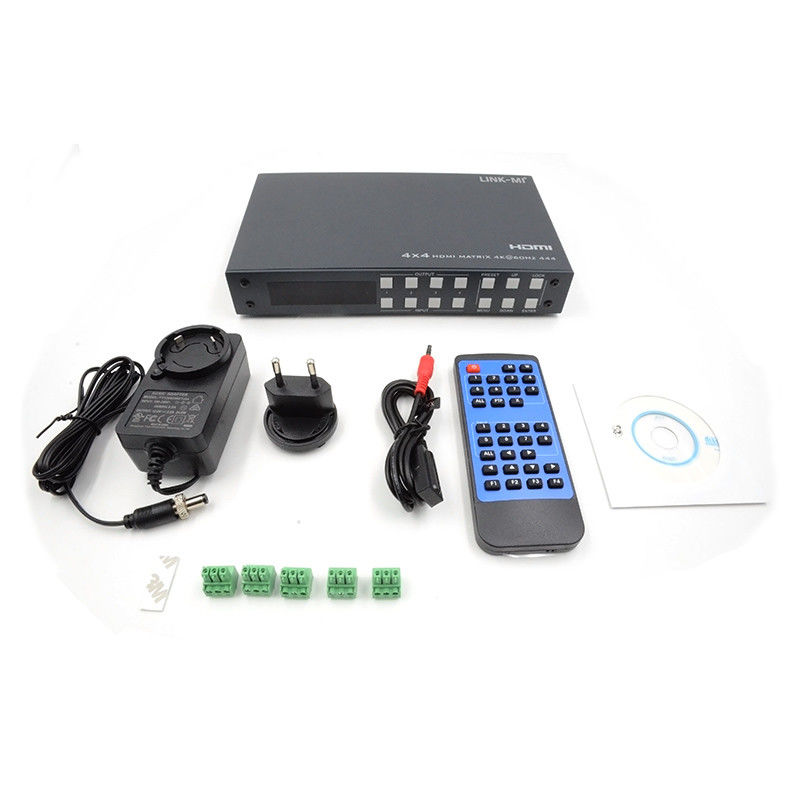 HM-4X4 ビデオマトリックス 4X HDMI In AV HDMI 4K HDCP2まで配信2