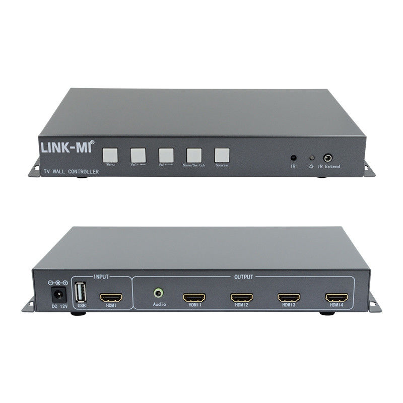 2×2 ビデオ ウォール コントローラー HDMI USB 信号入力 1080P 広告用