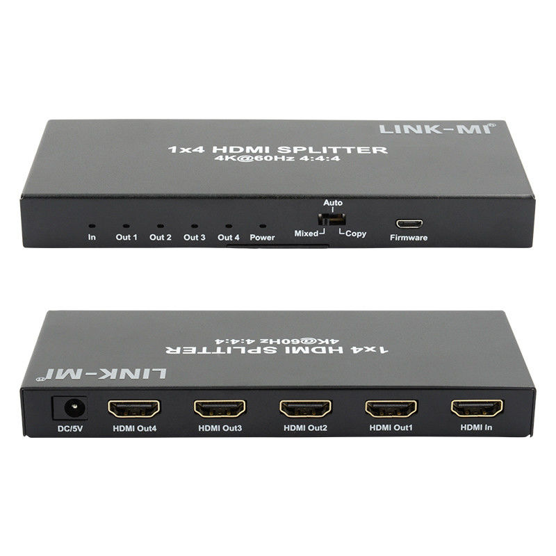 HDMI 2.0 HDMI エクステンダー スプリッタ 60Hz 1x4 サポート 3D 18G HDR 1 イン 4 アウト AV スプリッタ