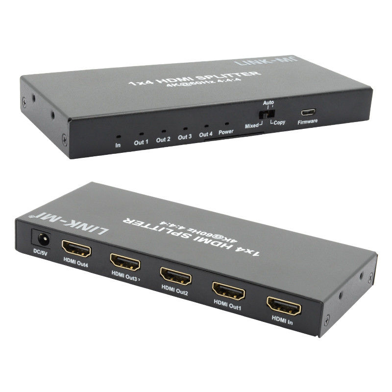HDMI 2.0 HDMI エクステンダー スプリッタ 60Hz 1x4 サポート 3D 18G HDR 1 イン 4 アウト AV スプリッタ