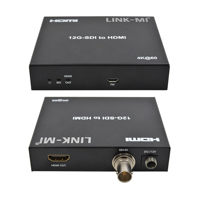12G 6G 3G SDI から HDMI ビデオコンバータサポート YUV4:22 マックス 120m