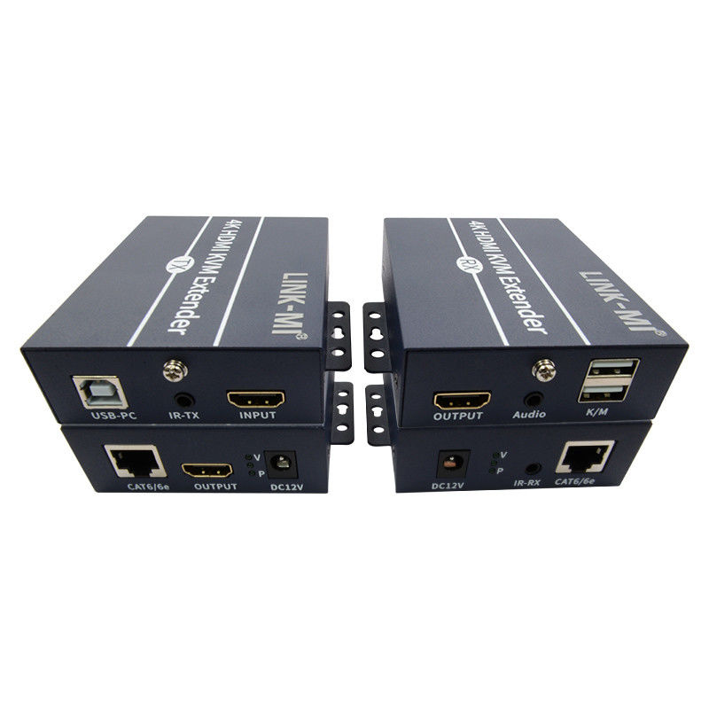 120m 4K KVM エクステンダー キーボードマウスのためのHDMIオーバー CAT6 / Cat6eケーブル