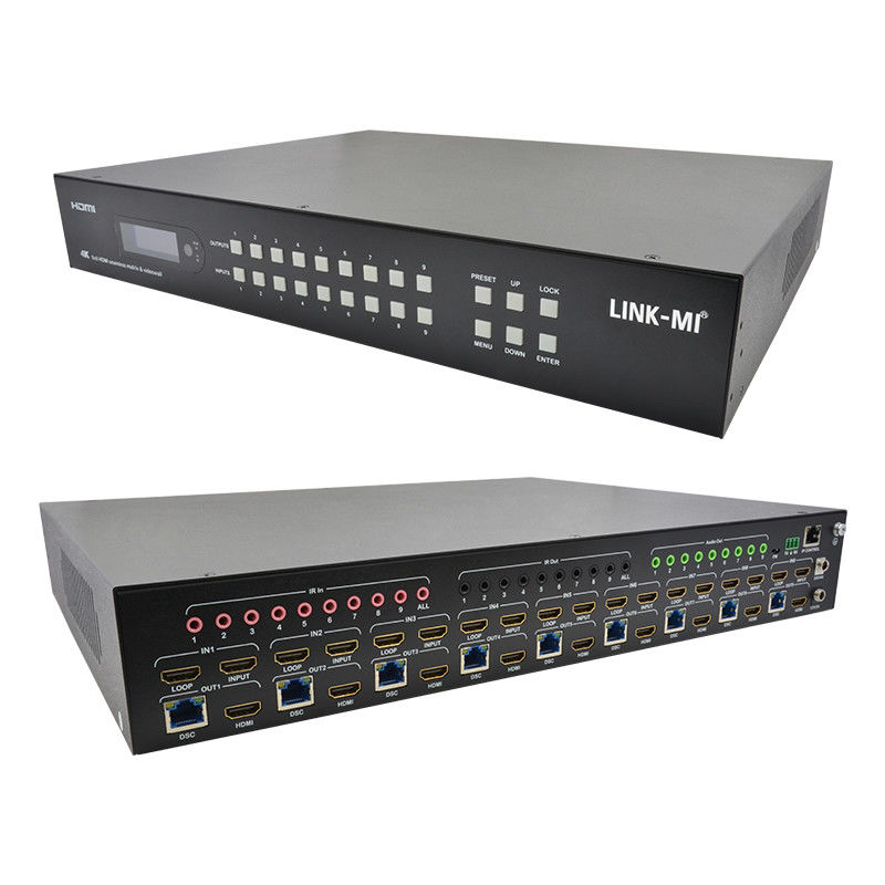 9x9 70M HDMI ビデオ ウォール プロセッサ HDMI スプリッタ 3x3 4K HDMI マトリックス エクステンダー