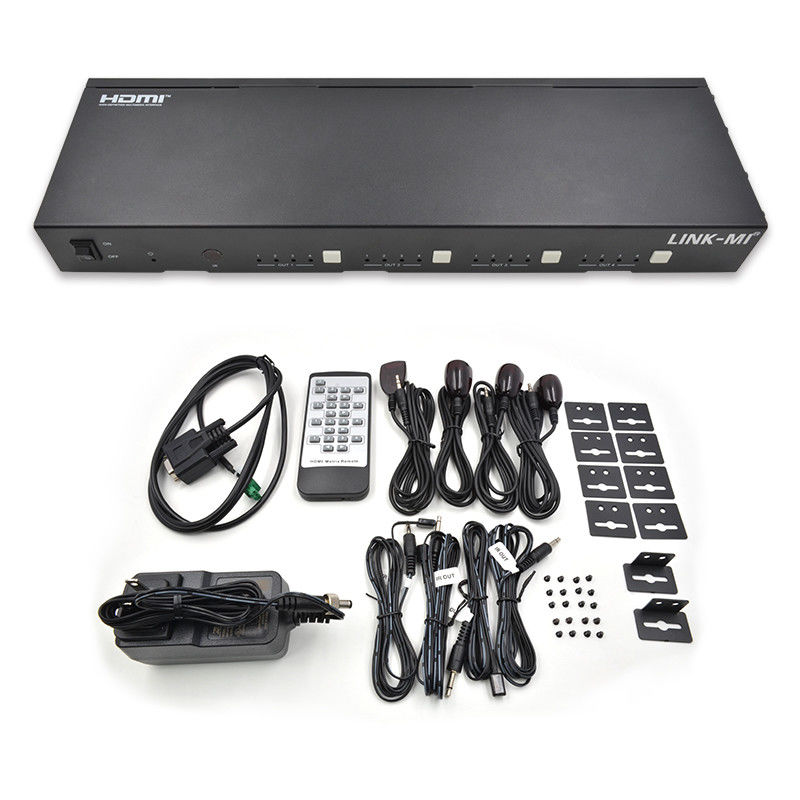 70M 4X4 HDMIマトリックス IRマトリックス機能付き 18Gbps 4K@60Hz HDMI 2.0b POC