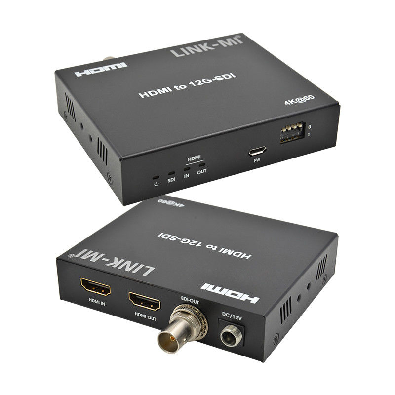 4K HDMIからSDI変換器 ループアウトサポート 12G 4K@60Hz EDID マックス 120m