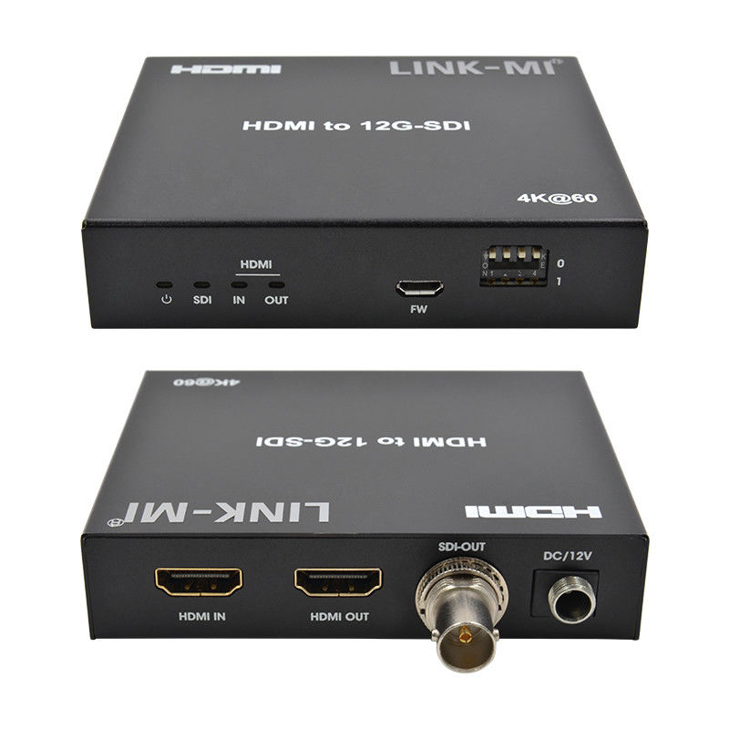 4K HDMIからSDI変換器 ループアウトサポート 12G 4K@60Hz EDID マックス 120m