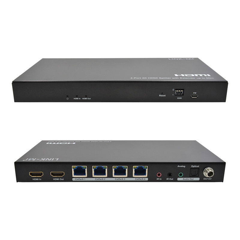 1x4 4K ワイヤレス HDMI スプリッター エクステンダー サポート 60m 4K@60Hz AV スプリッター RJ45
