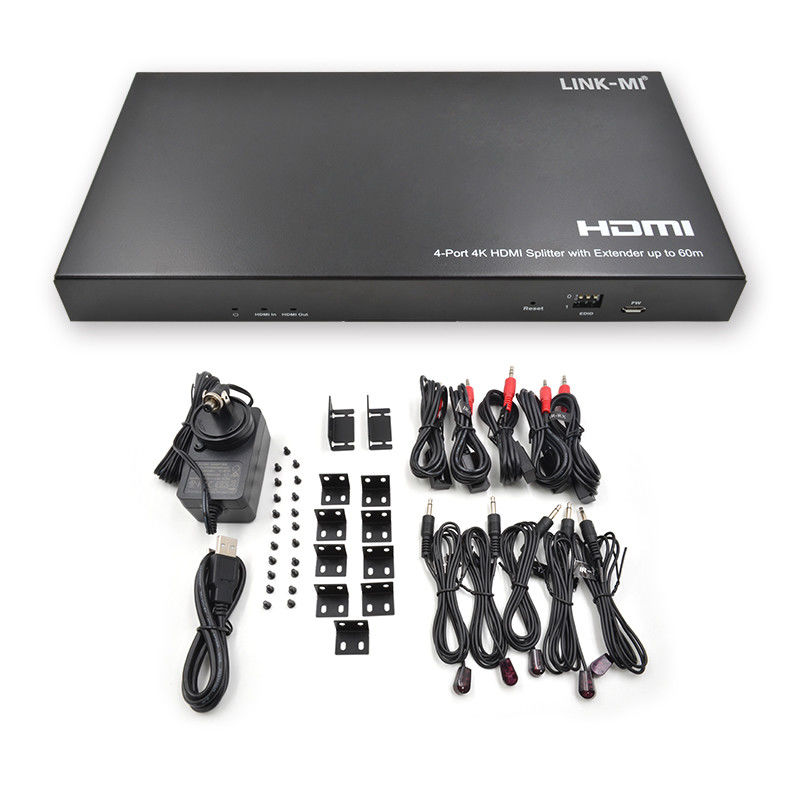 1x4 4K ワイヤレス HDMI スプリッター エクステンダー サポート 60m 4K@60Hz AV スプリッター RJ45