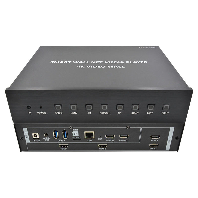 HDMI 2X2 4K ビデオ ウォール コントローラー メディア プレーヤー テレビ ウォール プロセッサ 4 テレビ