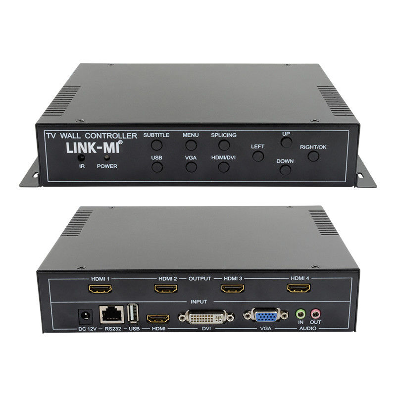 2X2 HDMI ビデオ ウォール コントローラー サポート 1X4 1X3 1X2 TV スプライシング ボックス 4 スクリーン