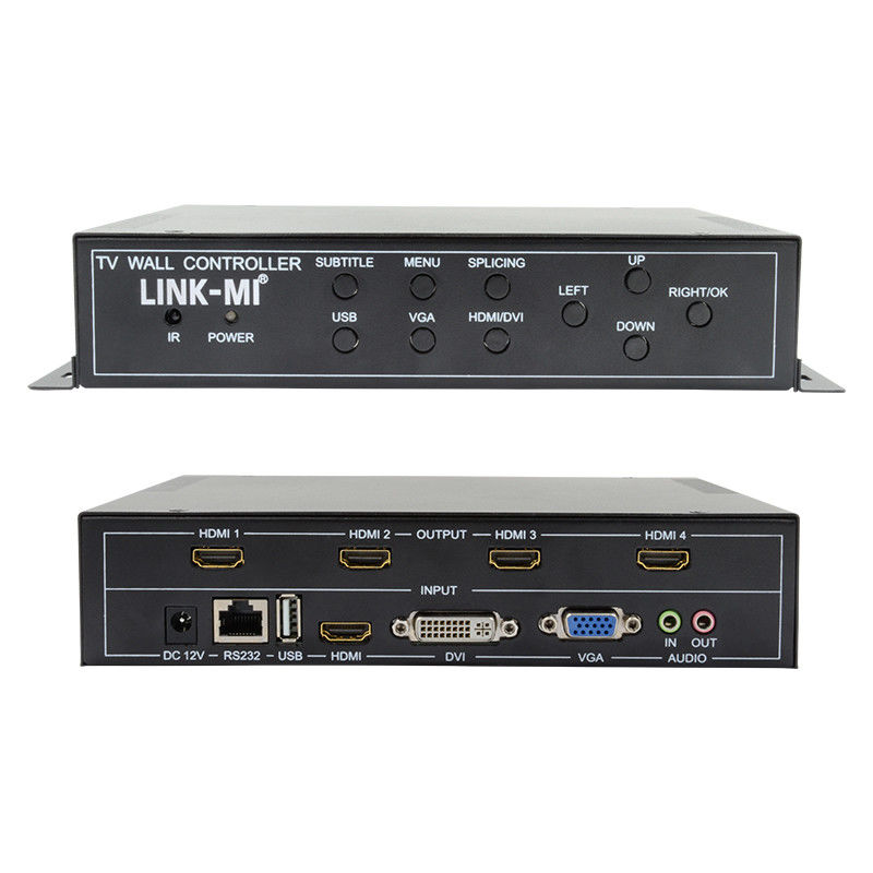 2X2 HDMI ビデオ ウォール コントローラー サポート 1X4 1X3 1X2 TV スプライシング ボックス 4 スクリーン