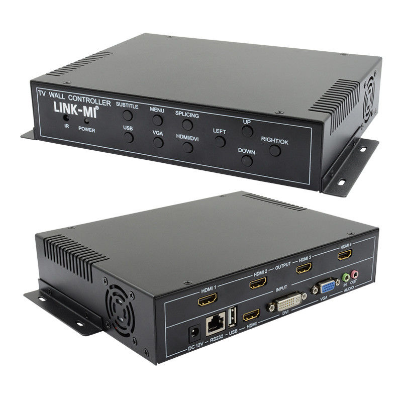 2X2 HDMI ビデオ ウォール コントローラー サポート 1X4 1X3 1X2 TV スプライシング ボックス 4 スクリーン