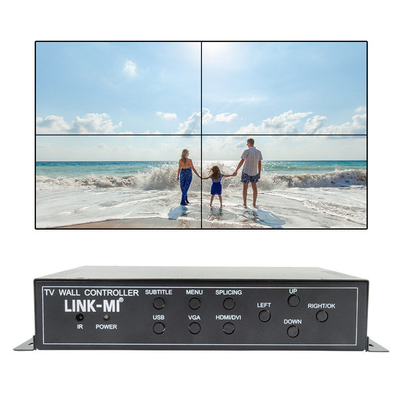 2X2 HDMI ビデオ ウォール コントローラー サポート 1X4 1X3 1X2 TV スプライシング ボックス 4 スクリーン