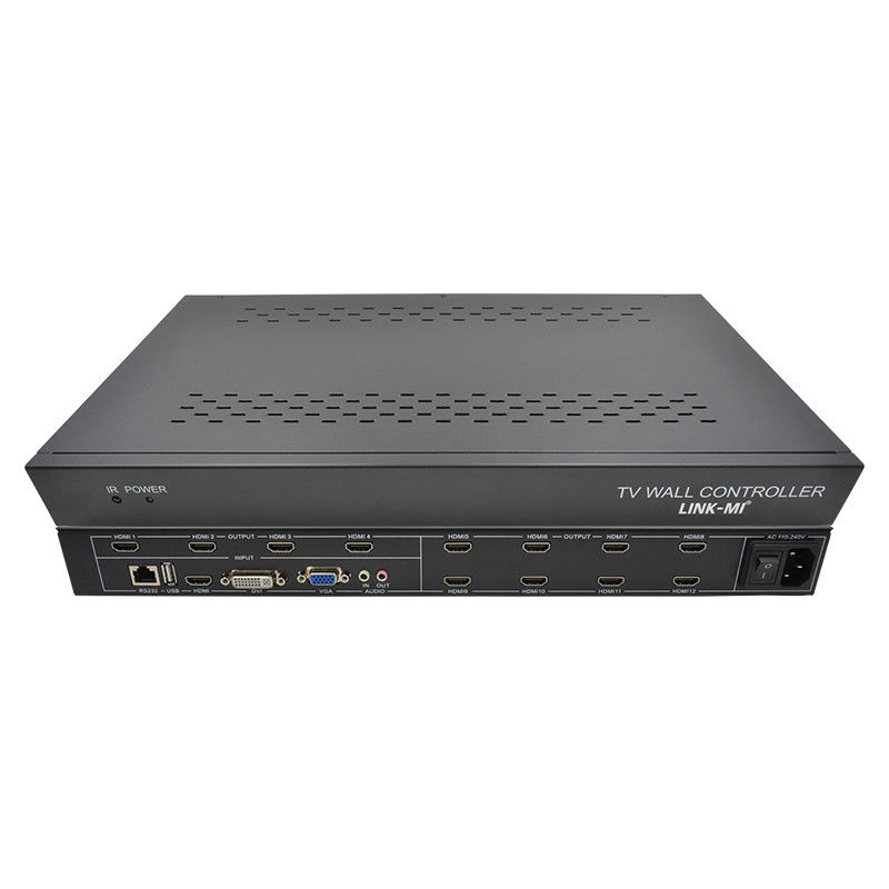12チャンネル 3×3 2×2 テレビ壁コントローラ 3×4 ビデオ壁ディスプレイコントローラ 3.5mm