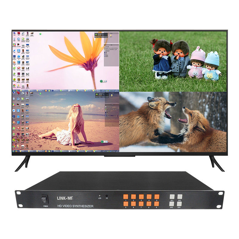 4イン1アウトHDHDMI マルチビューヤーシンセサイザーVGA CVBS HDMI 4x1 クアッド マルチビューヤー