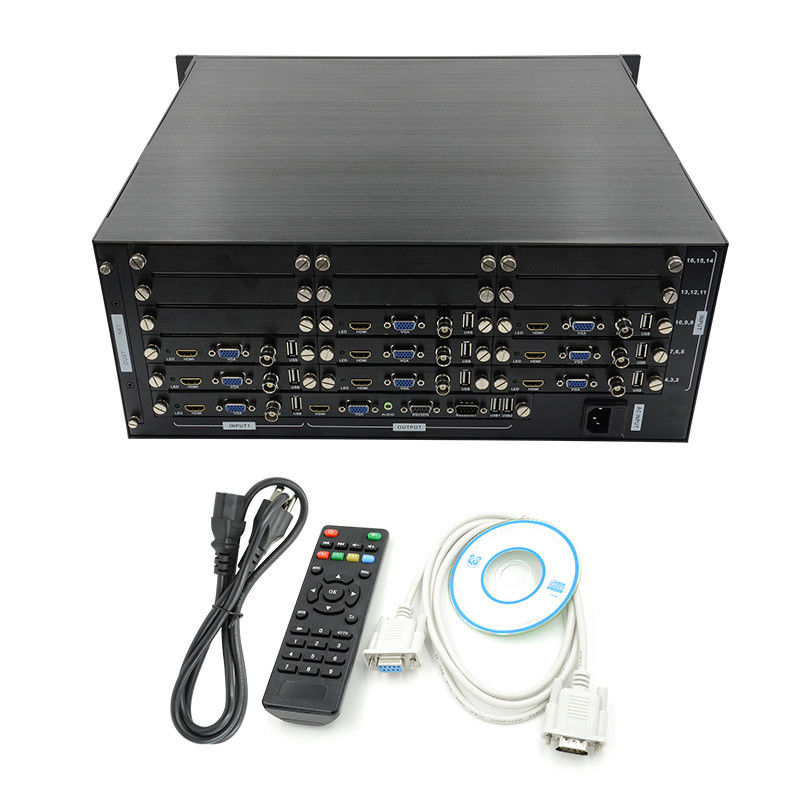 16チャネルビデオ HDMI マルチビューア VGA BNC信号入力 1080P 16X1 HDMI スイッチ