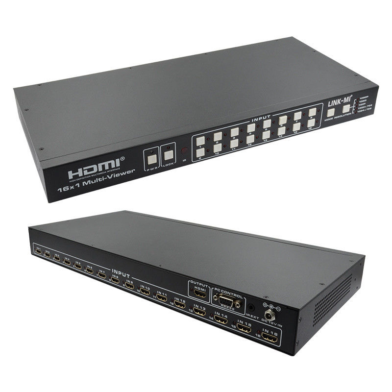 16X1 AV 4K クアッド マルチビューヤー 16 In 1 アウトシームレスビデオスイッチングプロセッサ