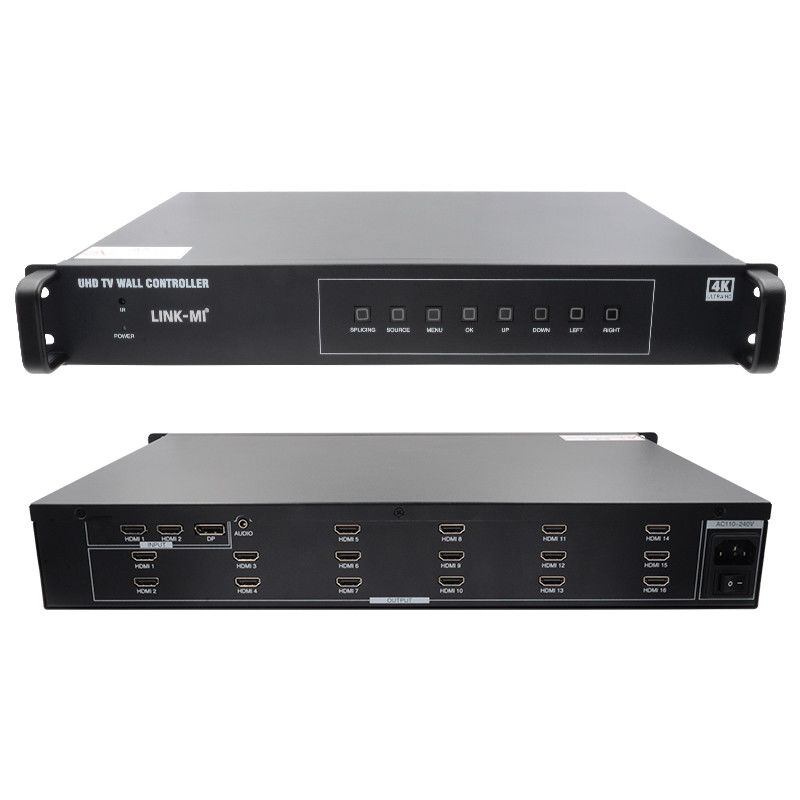 4K 4X4 HDMI ビデオ ウォール コントローラー 16 HDMI 出力 画像回転 ビデオ ウォール プロセッサ