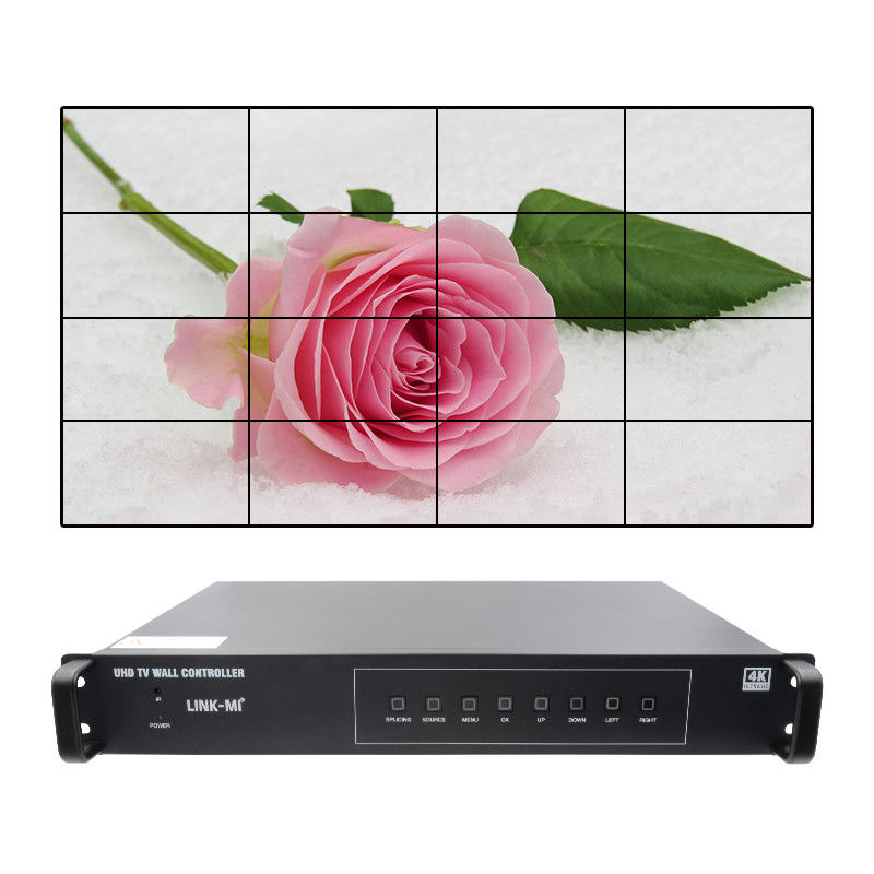 4K 4X4 HDMI ビデオ ウォール コントローラー 16 HDMI 出力 画像回転 ビデオ ウォール プロセッサ