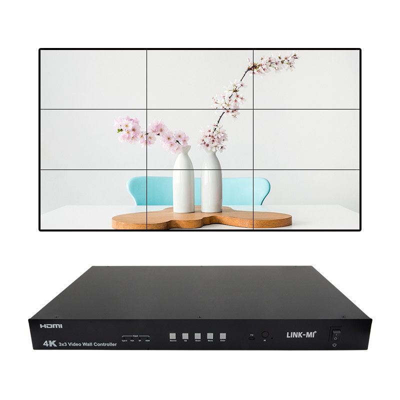 超高画質4Kビデオウォールコントローラ HDMI DP 3x3ビデオウォールプロセッサ VGA USB Type-C