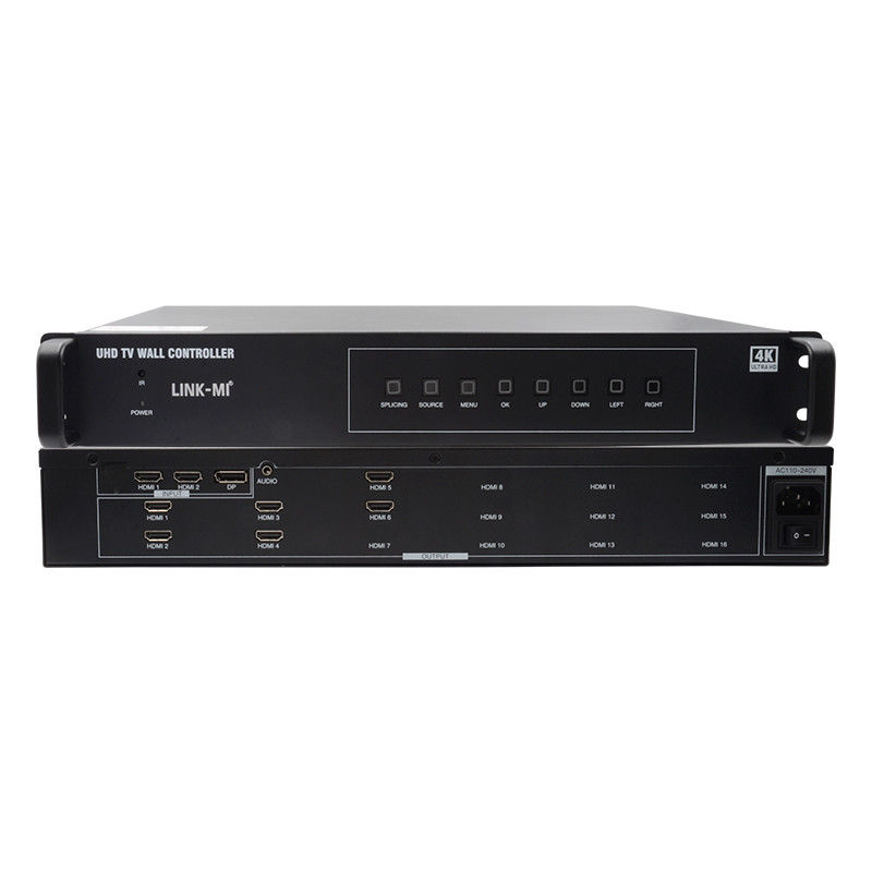 2×3HDMIビデオウォールコントローラ 4K 1×4 1×3 1×2 テレビウォールプロセッサ 6つのディスプレイ