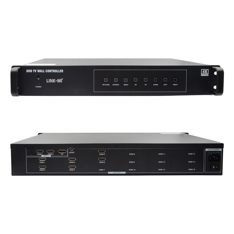 2×3HDMIビデオウォールコントローラ 4K 1×4 1×3 1×2 テレビウォールプロセッサ 6つのディスプレイ