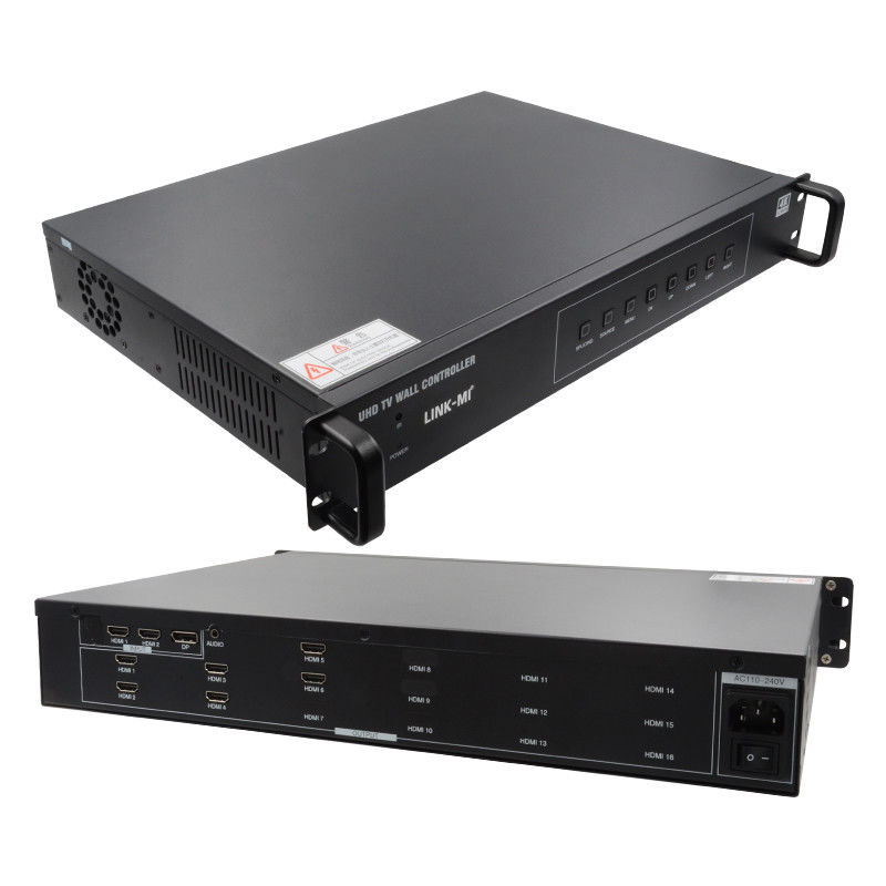 2×3HDMIビデオウォールコントローラ 4K 1×4 1×3 1×2 テレビウォールプロセッサ 6つのディスプレイ