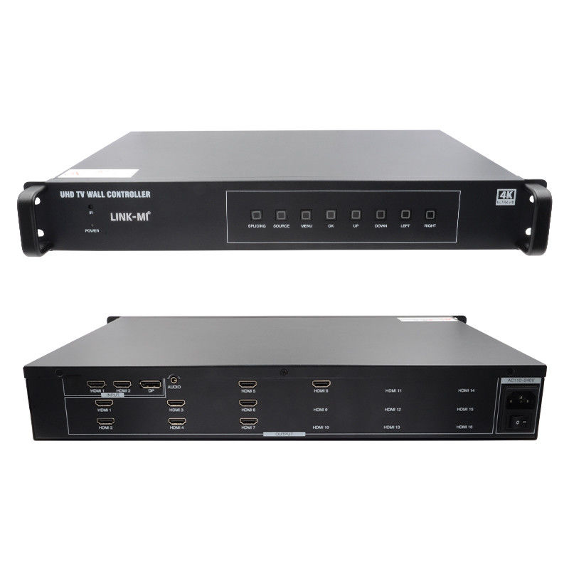 2X4テレビ HDMI ウォールコントローラ 4K 60Hz 2X3 ビデオウォールプロセッサ 2X2 8台のディスプレイユニット