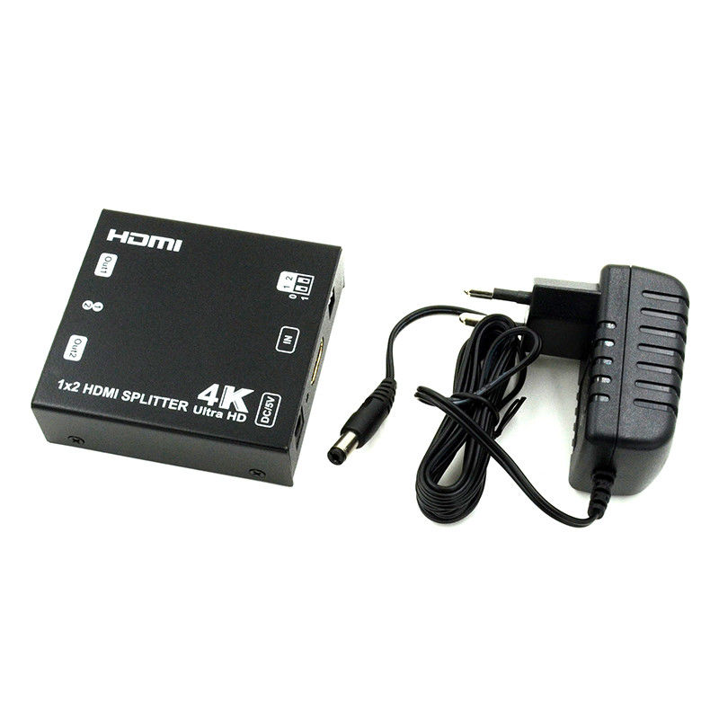 1X2 4K HDMI エクステンダー スプリッタ サポート 4K2K EDID 3D 2ポート ビデオ スプリッタ