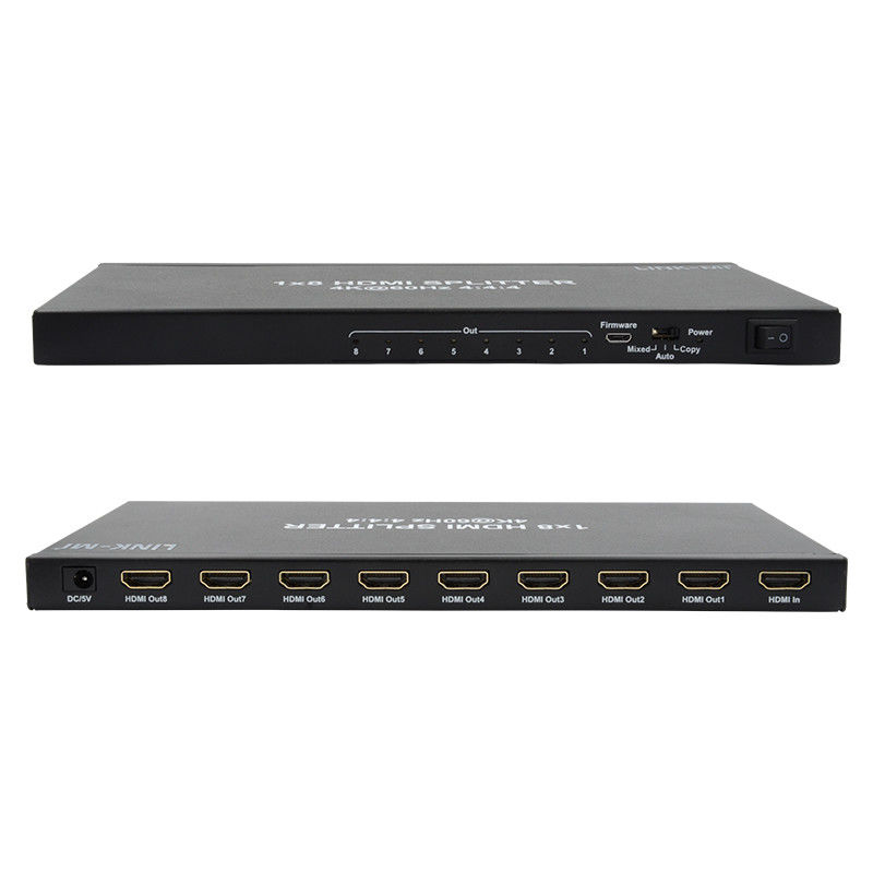 1/8 4K HDMI スプリッタ 1 イン 8 アウト 60Hz 3D 18G ビデオオーディオ スプリッタ 8 ディスプレイ