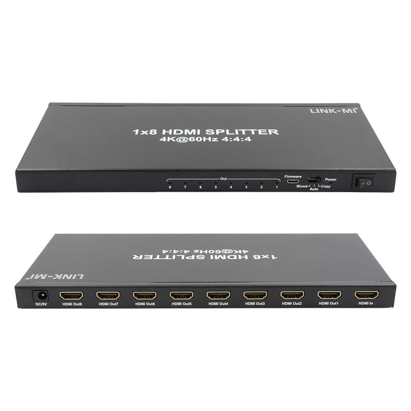 1/8 4K HDMI スプリッタ 1 イン 8 アウト 60Hz 3D 18G ビデオオーディオ スプリッタ 8 ディスプレイ