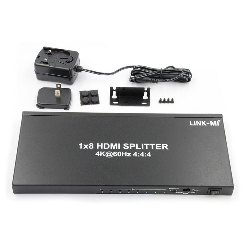 1/8 4K HDMI スプリッタ 1 イン 8 アウト 60Hz 3D 18G ビデオオーディオ スプリッタ 8 ディスプレイ