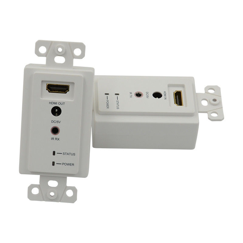 60m HDMI ウォールプレート拡張子 単一 Cat5e Cat 6 から HDMI 拡張子 サポート 3D IR