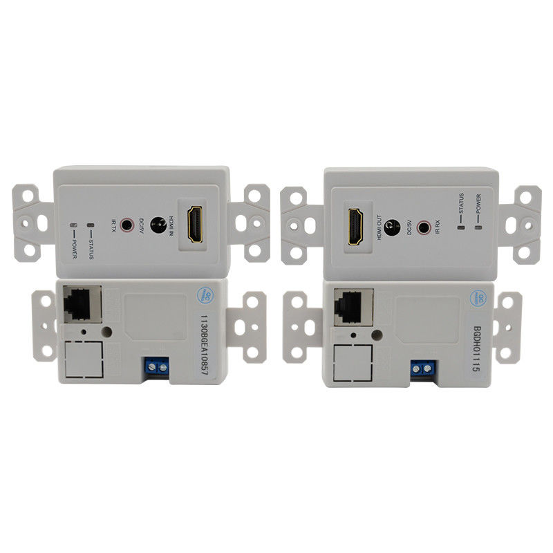60m HDMI ウォールプレート拡張子 単一 Cat5e Cat 6 から HDMI 拡張子 サポート 3D IR
