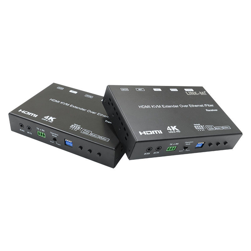 4K AV オーバー IP ファイバー HDMI KVM エクステンダー USB RS232 によるユニキャスト マルチキャストをサポート