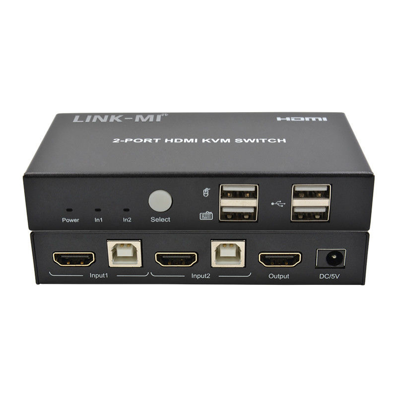 4K 2ポート HDMI KVM スイッチ サポート 4K 30Hz USB Type B ポート