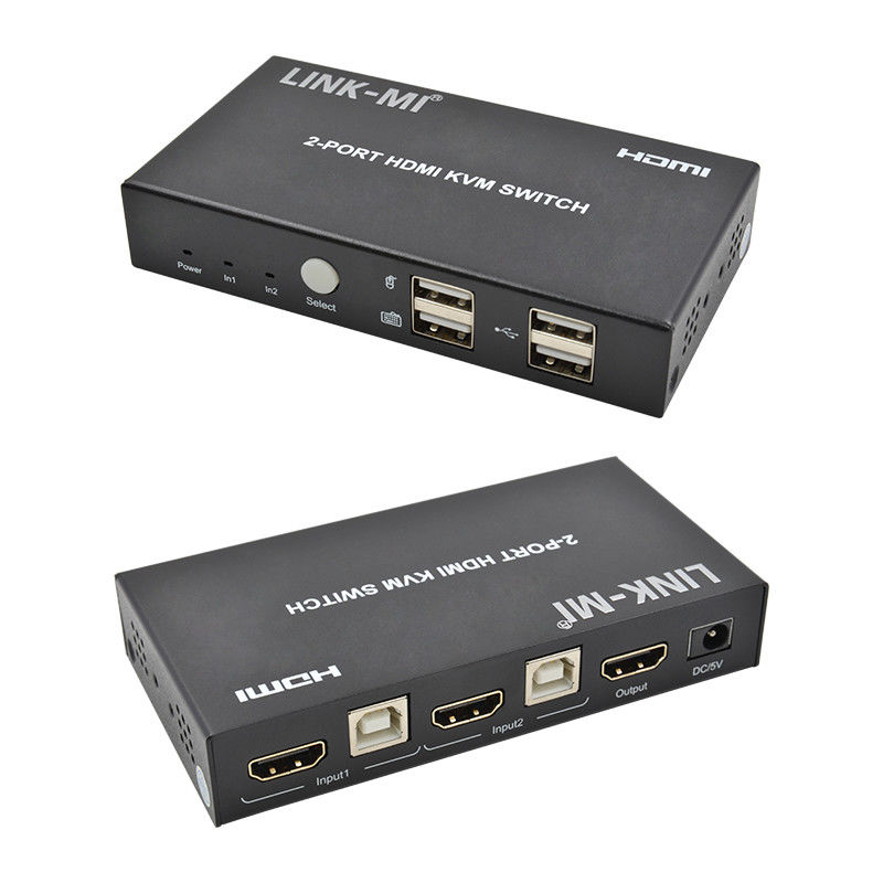 4K 2ポート HDMI KVM スイッチ サポート 4K 30Hz USB Type B ポート