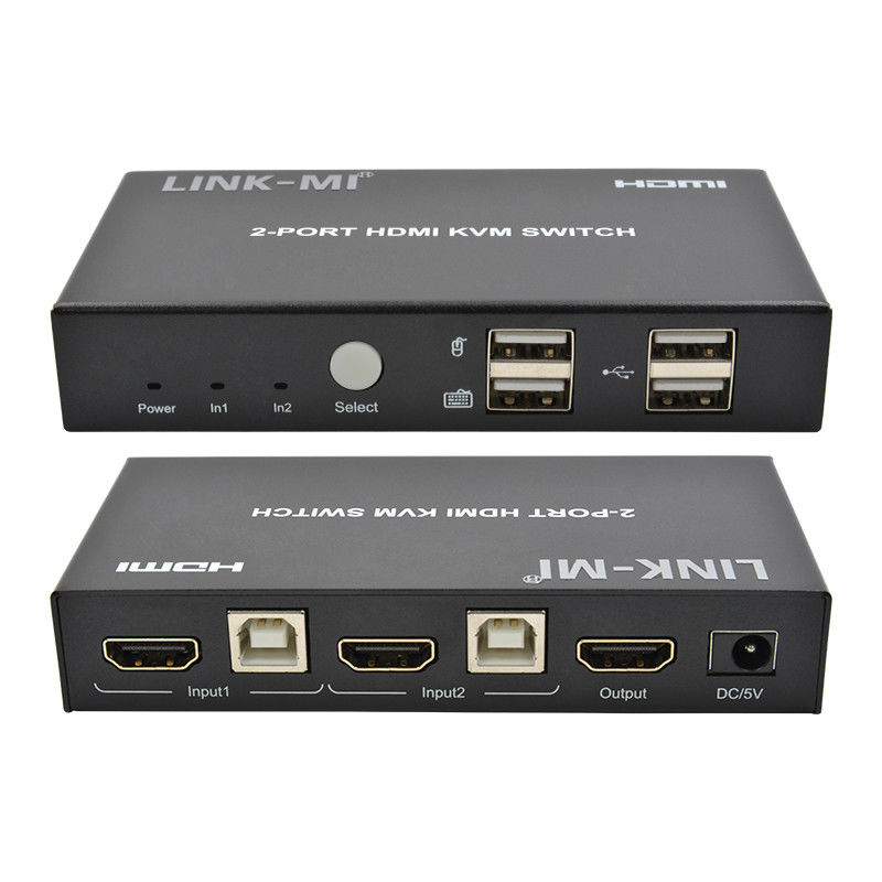 4K 2ポート HDMI KVM スイッチ サポート 4K 30Hz USB Type B ポート