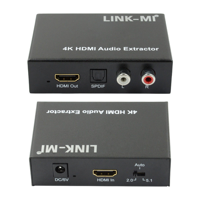 2K 4K HDMI オーディオ エクストラクタ Apple TV ブルーレイ プレーヤー 3D EDID サポート