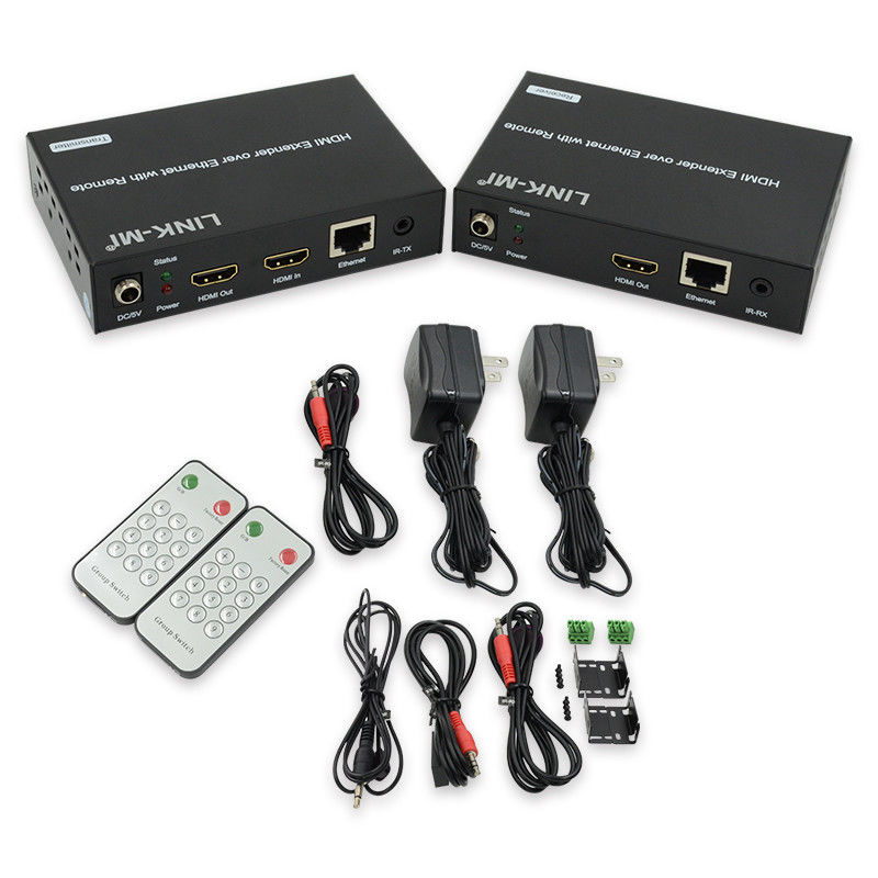 120M HDMI エクステンダー IP 上の配送 LED リモコン RS232 AV IP 上のエクステンダー