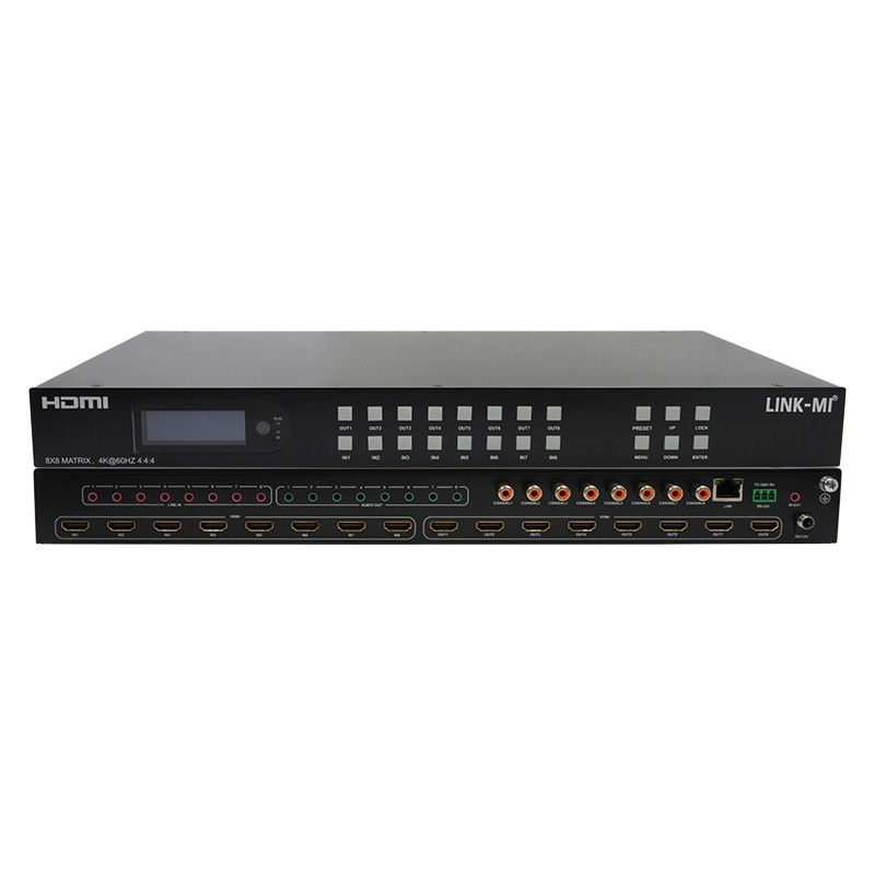8x8 HDMI マトリックス 4k Hdmi スイッチヤー アナログオーディオ エクストラクションサポート 18Gbps HDR