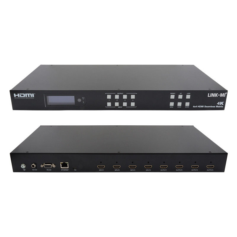 無縫HDMI 4KビデオウォールスプリッターHDMIマトリックススイッチ 2X2 4 イン 4 アウト