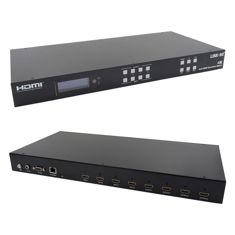 無縫HDMI 4KビデオウォールスプリッターHDMIマトリックススイッチ 2X2 4 イン 4 アウト