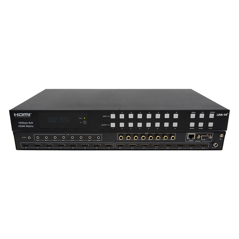 18Gbps 8x8マトリックススイッチヤー ARC機能サポート 4K2K 60Hz YUV 4:4:4