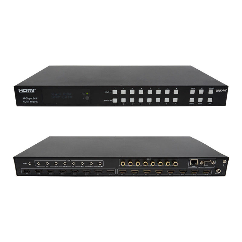 18Gbps 8x8マトリックススイッチヤー ARC機能サポート 4K2K 60Hz YUV 4:4:4