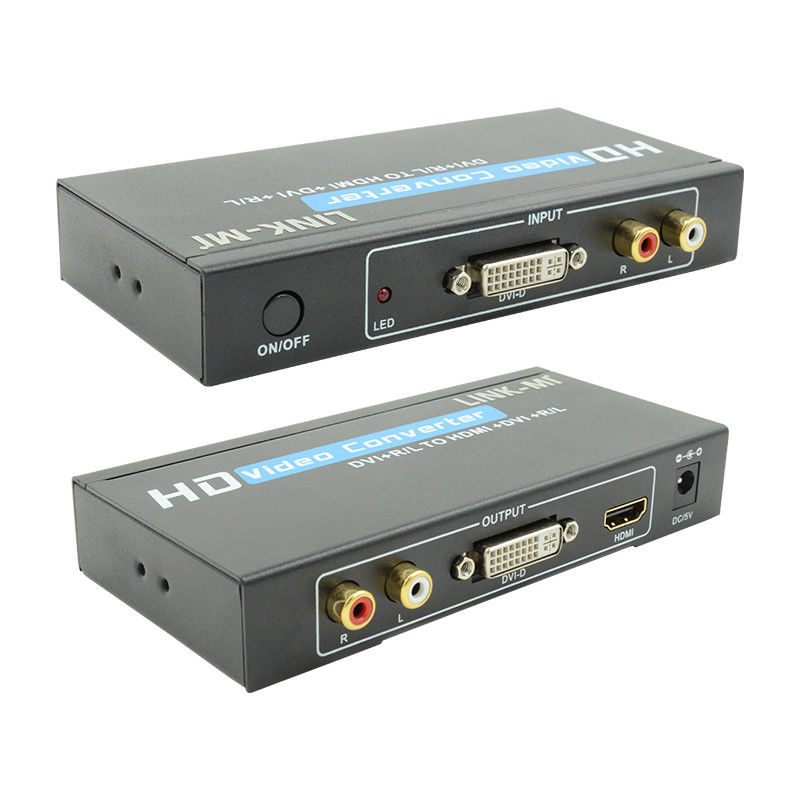 1080P DVI から HDMI 変換器 オーディオ サポート DVI アナログ RCA オーディオ 入力