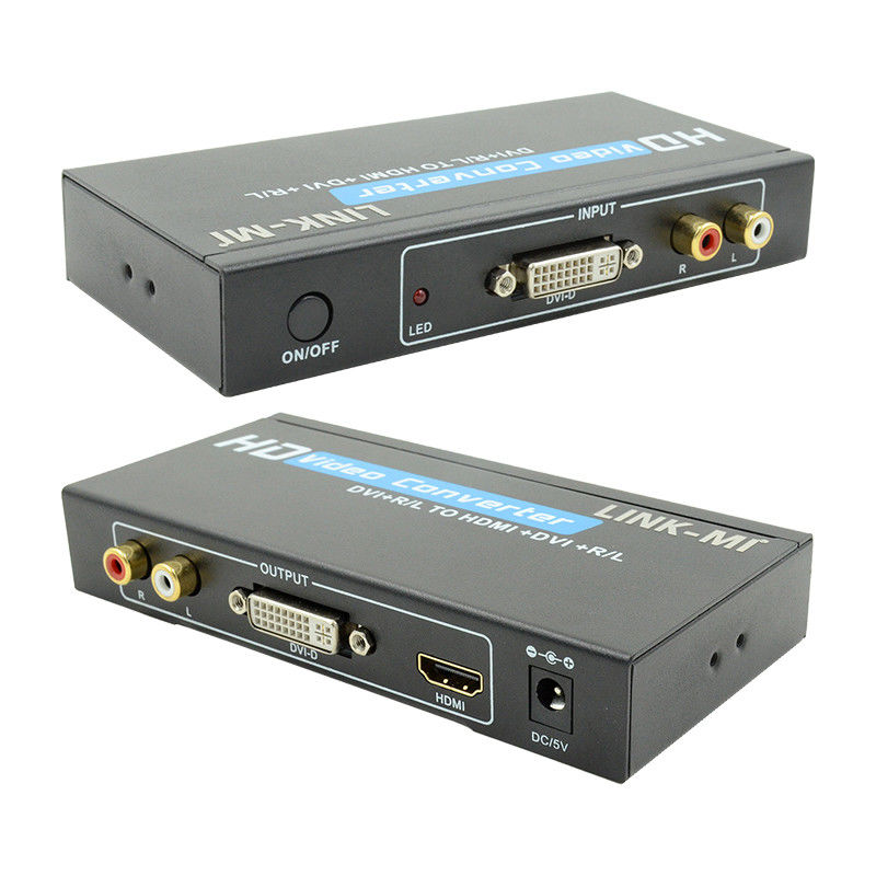 1080P DVI から HDMI 変換器 オーディオ サポート DVI アナログ RCA オーディオ 入力
