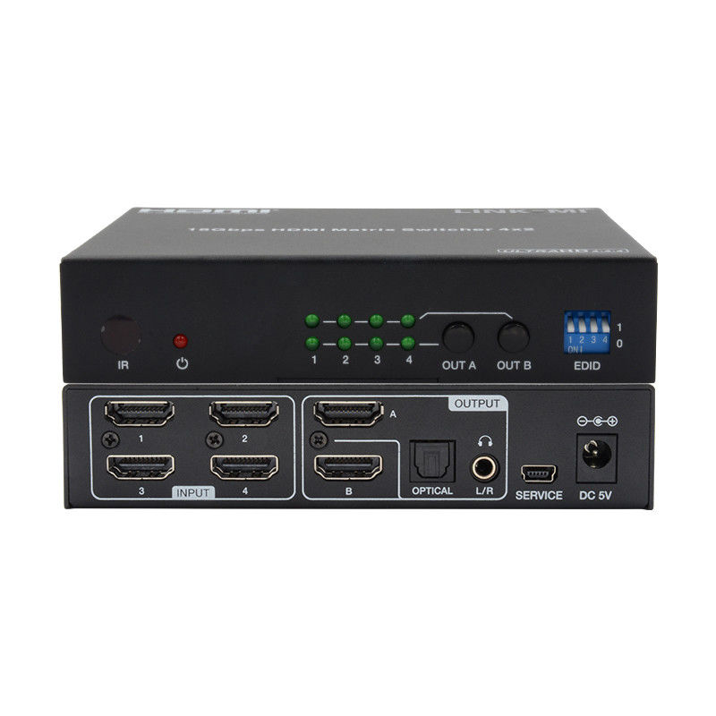 4X2 HDMI マトリックス スイッチ Hdmi スイッチ オーディオ エクストラクター 4K から 1080P ビデオ スイッチ
