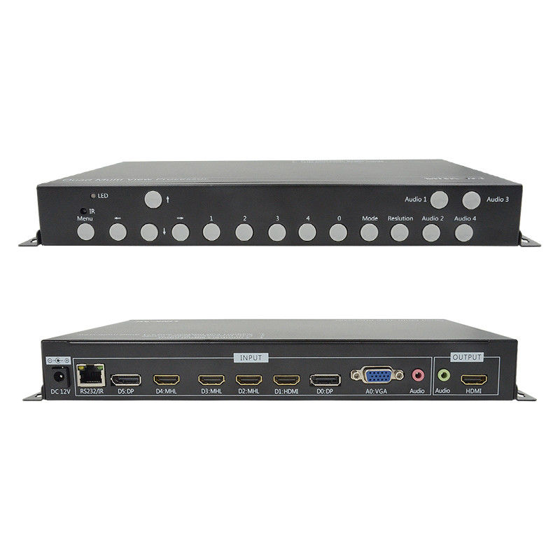 PIP POP HDMI マルチビューア 4k 4x1 IR リモート RS232 コントロールセンター制御